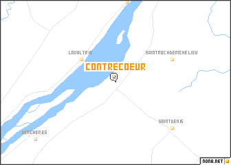 map of Contrecoeur