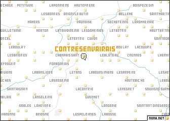 map of Contres-en-Vairais