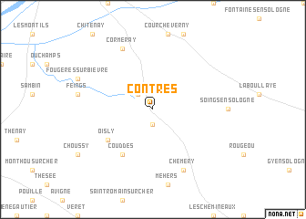 map of Contres