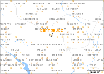 map of Contrevoz