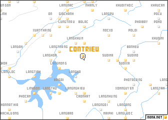 map of Con Triêu