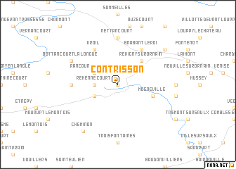 map of Contrisson