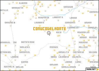 map of Conuco del Monte