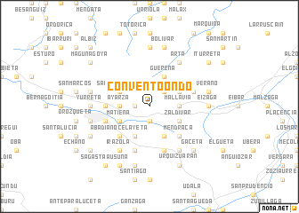 map of Convento Ondo