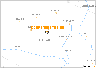 map of Converse Station