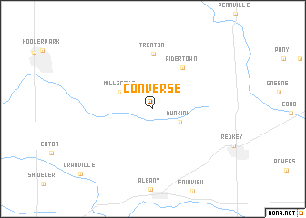 map of Converse