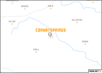 map of Conway Springs