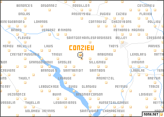 map of Conzieu