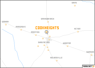 map of Cook Heights