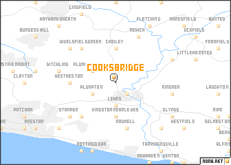 map of Cooksbridge