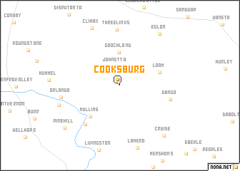 map of Cooksburg