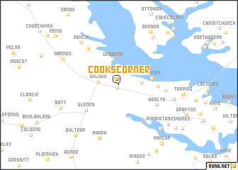 map of Cooks Corner