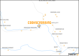 map of Cooks Crossing