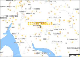 map of Cooksey Knolls
