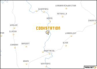 map of Cook Station