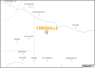 map of Cooksville