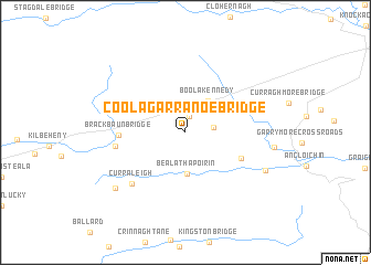 map of Coolagarranoe Bridge