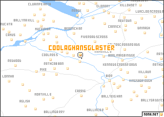 map of Coolaghansglaster