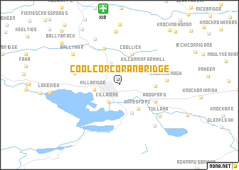 map of Coolcorcoran Bridge