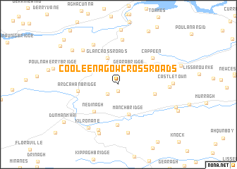 map of Cooleenagow Cross Roads