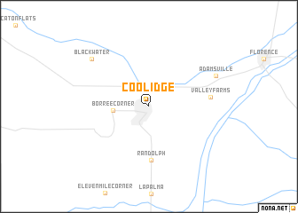 map of Coolidge