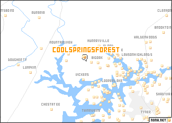 map of Cool Springs Forest