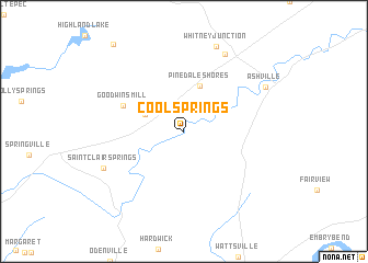 map of Cool Springs