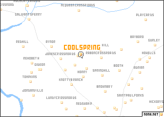 map of Cool Spring