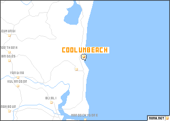 map of Coolum Beach