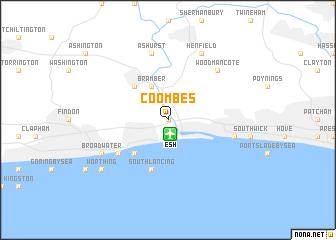 map of Coombes