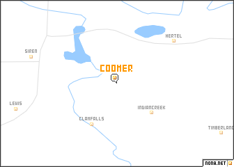 map of Coomer