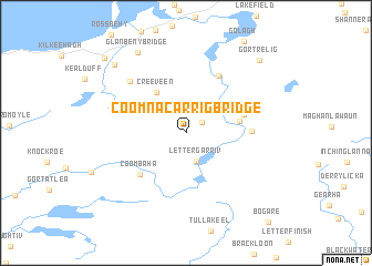 map of Coomnacarrig Bridge