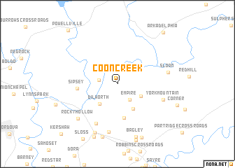 map of Coon Creek