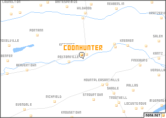 map of Coon Hunter