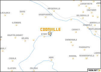 map of Coonville