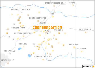 map of Cooper Addition