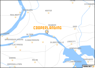 map of Cooper Landing