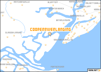 map of Cooper River Landing