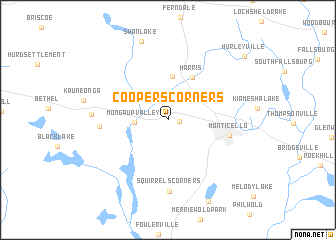 map of Coopers Corners