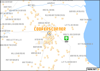 map of Coopers Corner