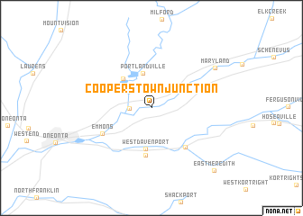 map of Cooperstown Junction
