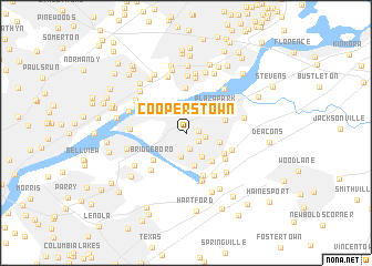 map of Cooperstown