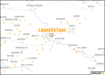 map of Cooperstown