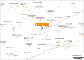 map of Coopers