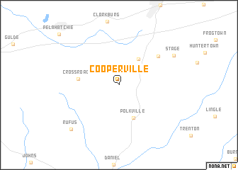 map of Cooperville