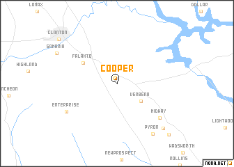 map of Cooper