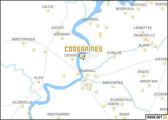 map of Coosa Pines