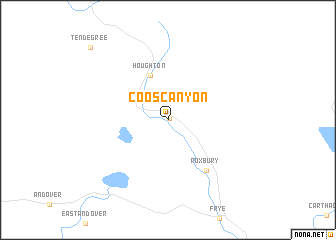 map of Coos Canyon