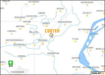 map of Cooter