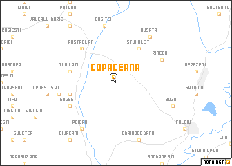 map of Copăceana